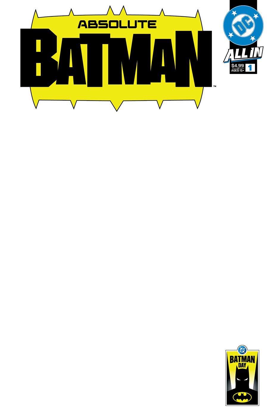 Absolute Batman Sketch Cover w/Inked Bust Sketch