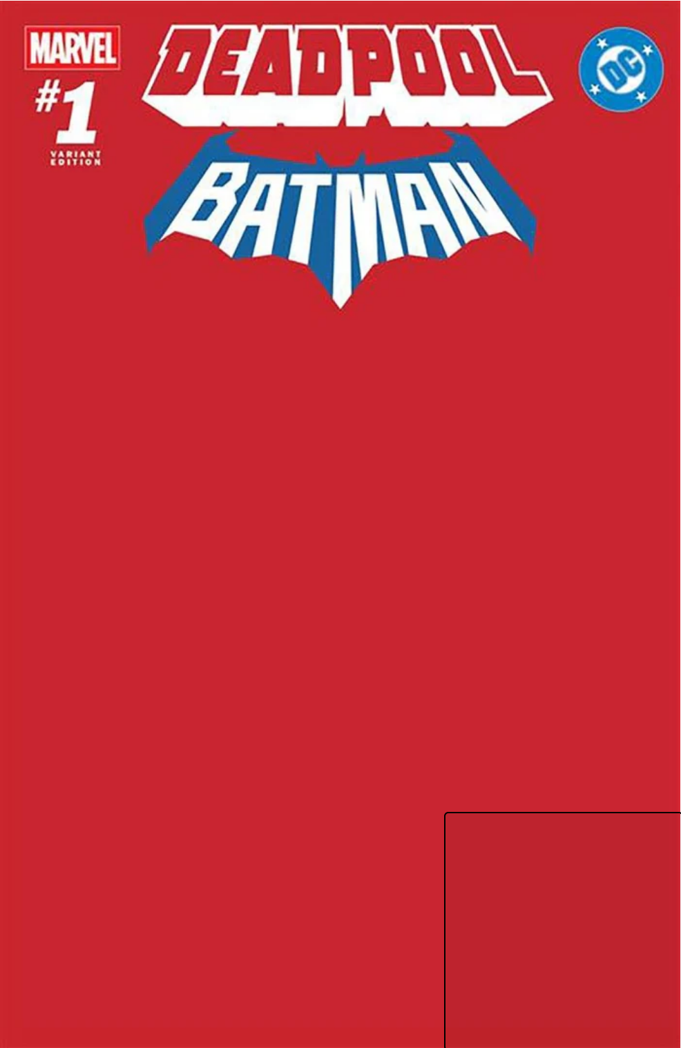 Deadpool Batman Sketch Cover w/Inked Sketch