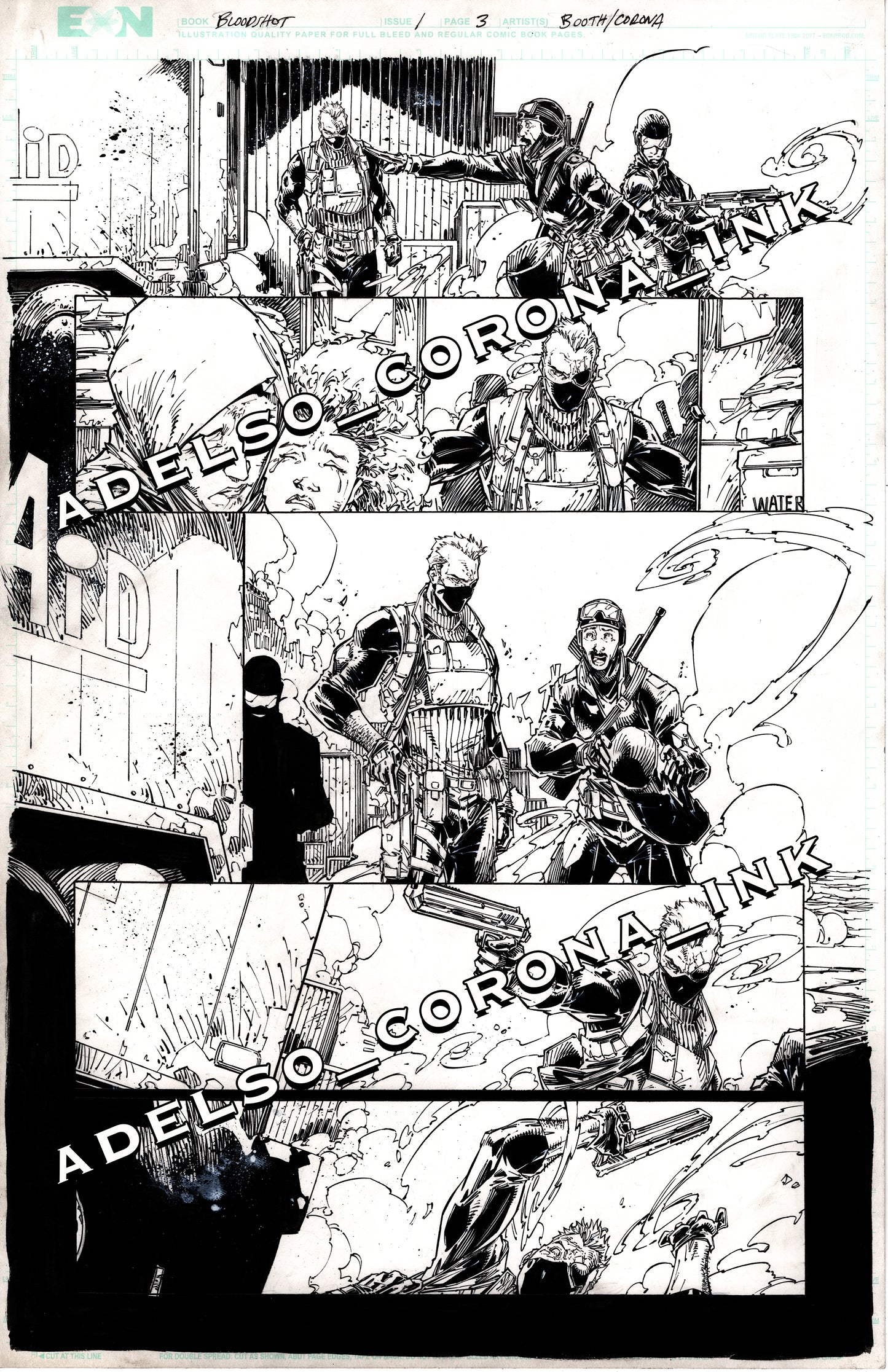 Bloodshot #1 Page3 Inks